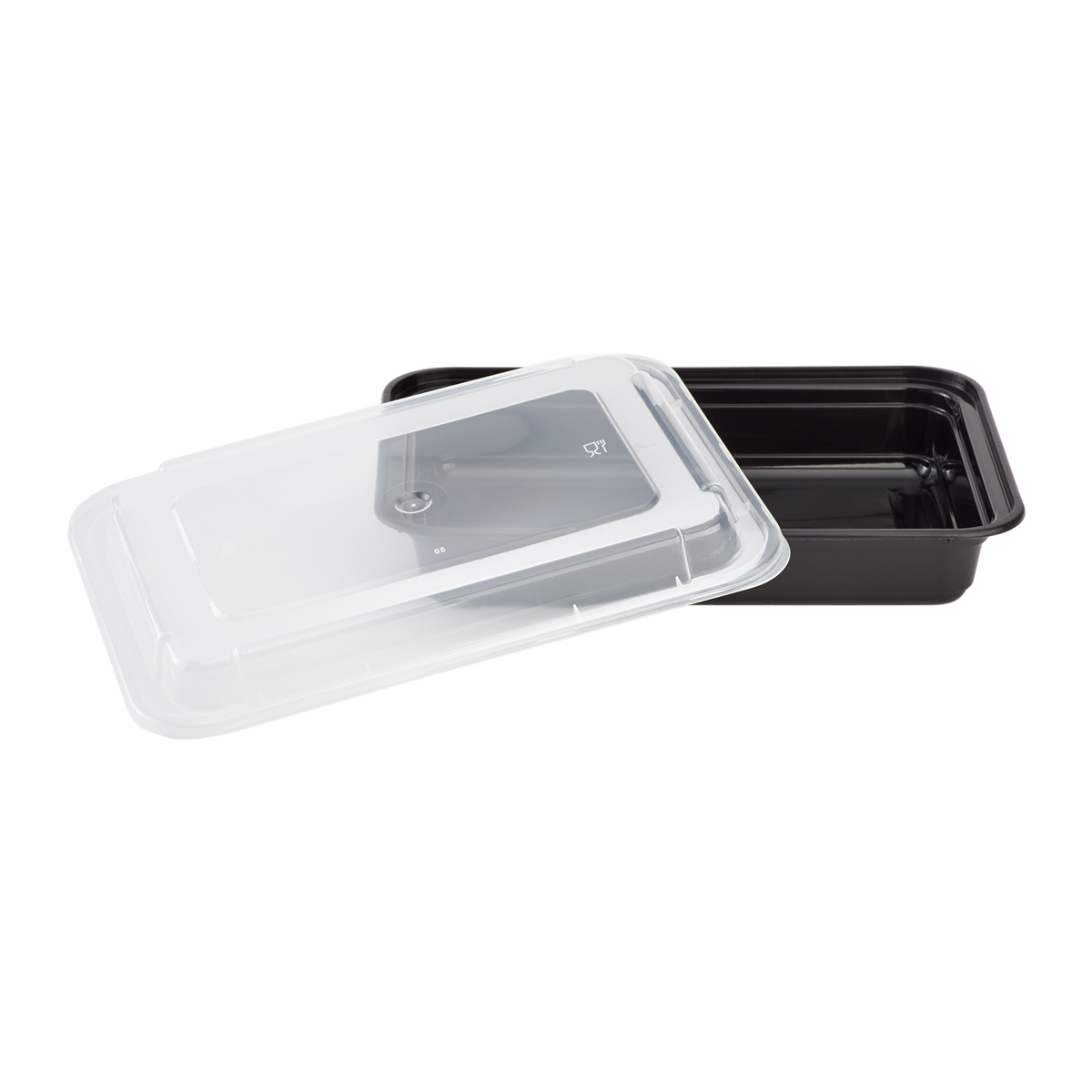 28oz Meal Prep Container - Microwavable Rectangular Food Containers & Lids - Black - 150 ct-To-Go Packaging-Karat-Restaurant Supply Drop