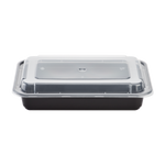 28oz Meal Prep Container - Microwavable Rectangular Food Containers & Lids - Black - 150 ct-To-Go Packaging-Karat-Restaurant Supply Drop