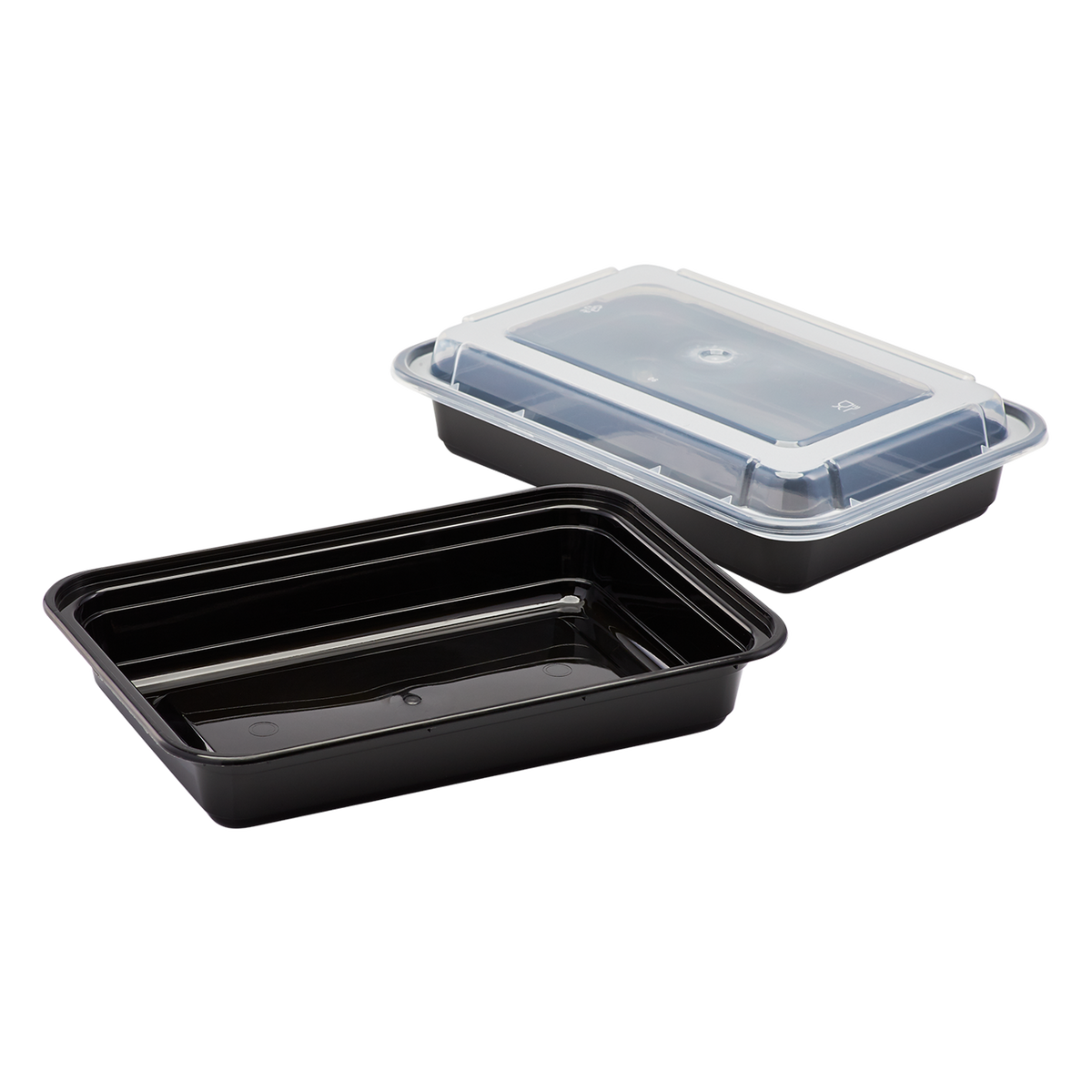 28oz Meal Prep Container - Microwavable Rectangular Food Containers & Lids - Black - 150 ct-To-Go Packaging-Karat-Restaurant Supply Drop