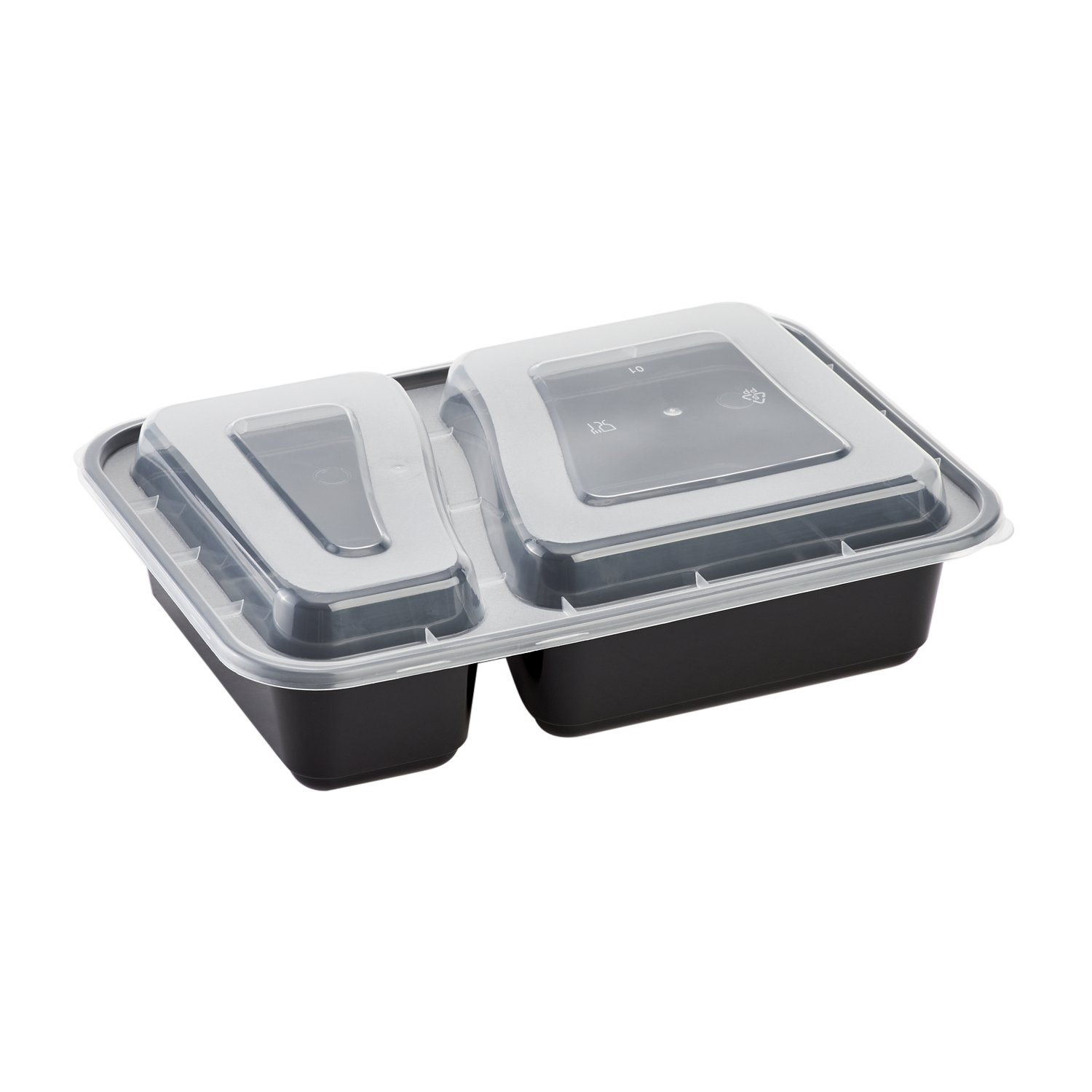 Mainstays 2 Compartment 3.78Cups Meal Prep Container, Coral Bell, 5 Pack  resuable containers