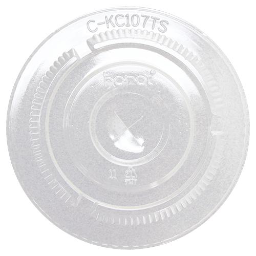 32 oz Lids - Karat 107mm PET Flat Lids - 500 ct-Cups & Lids-Karat-Restaurant Supply Drop