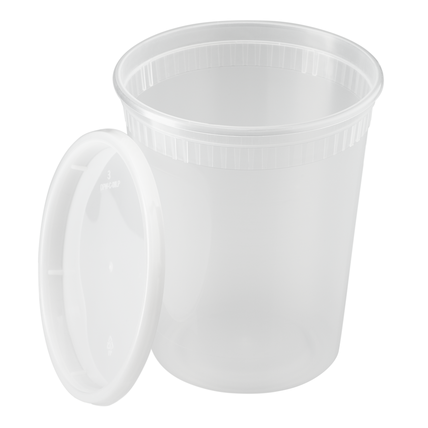 32oz Injection Molded Deli Containers with Lids - 240 ct-To-Go Packaging-Karat-Restaurant Supply Drop