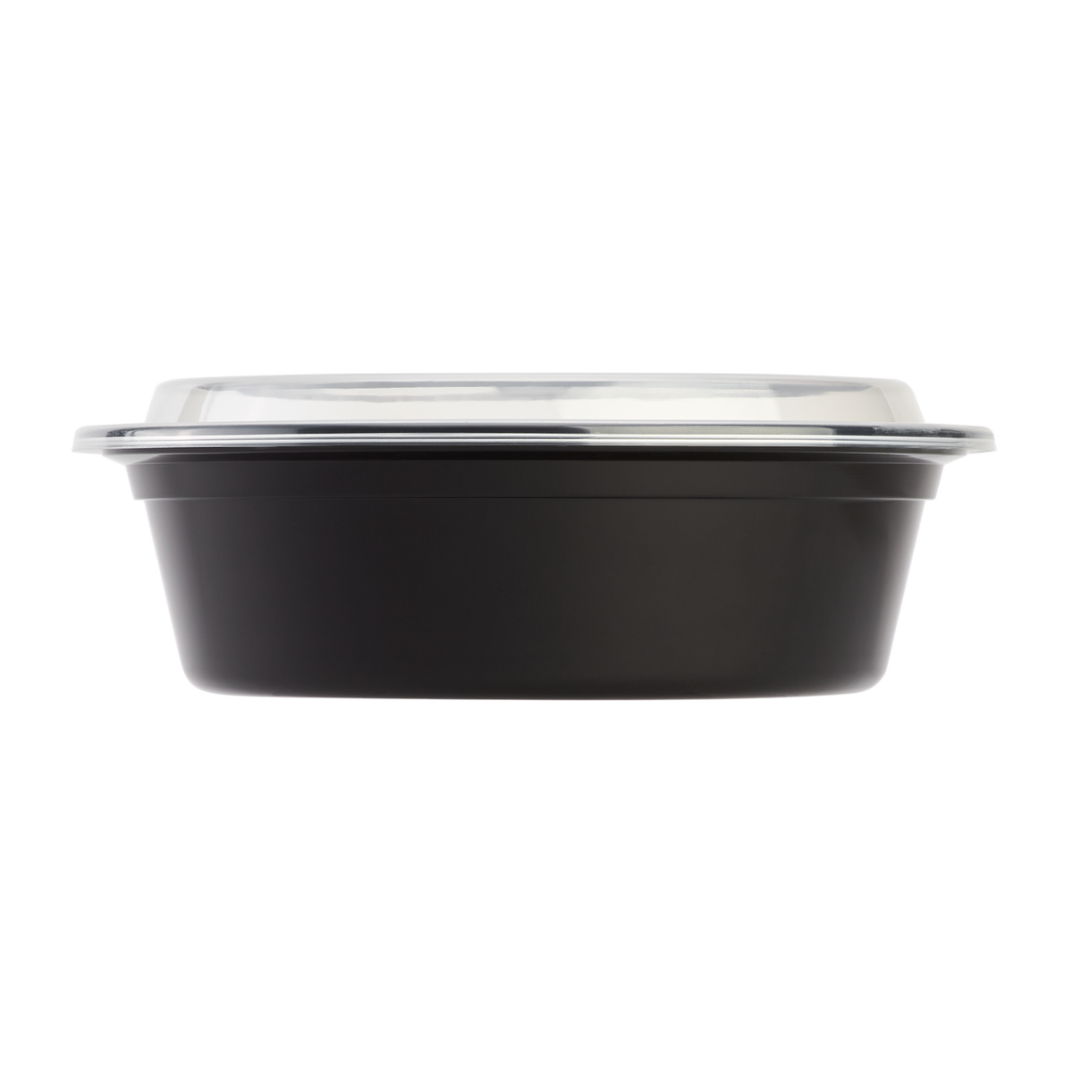 32oz Large Meal Prep Containers - - 32 oz Microwavable Round Food Containers & Lids - Black - 150 ct-To-Go Packaging-Karat-Restaurant Supply Drop