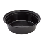 32oz Large Meal Prep Containers - - 32 oz Microwavable Round Food Containers & Lids - Black - 150 ct-To-Go Packaging-Karat-Restaurant Supply Drop
