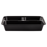 32oz Meal Prep Containers - Microwavable Rectangular Food Containers & Lids - Black - 3 Compartment Bento Box - 150 ct-To-Go Packaging-Karat-Restaurant Supply Drop