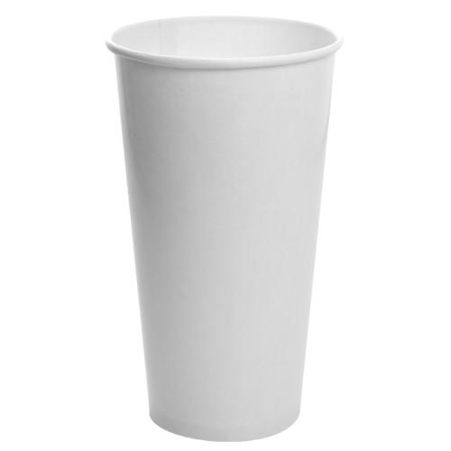 32oz Paper Cold Cup - White (104.5mm) - 600 ct-Cups & Lids-Karat-Restaurant Supply Drop