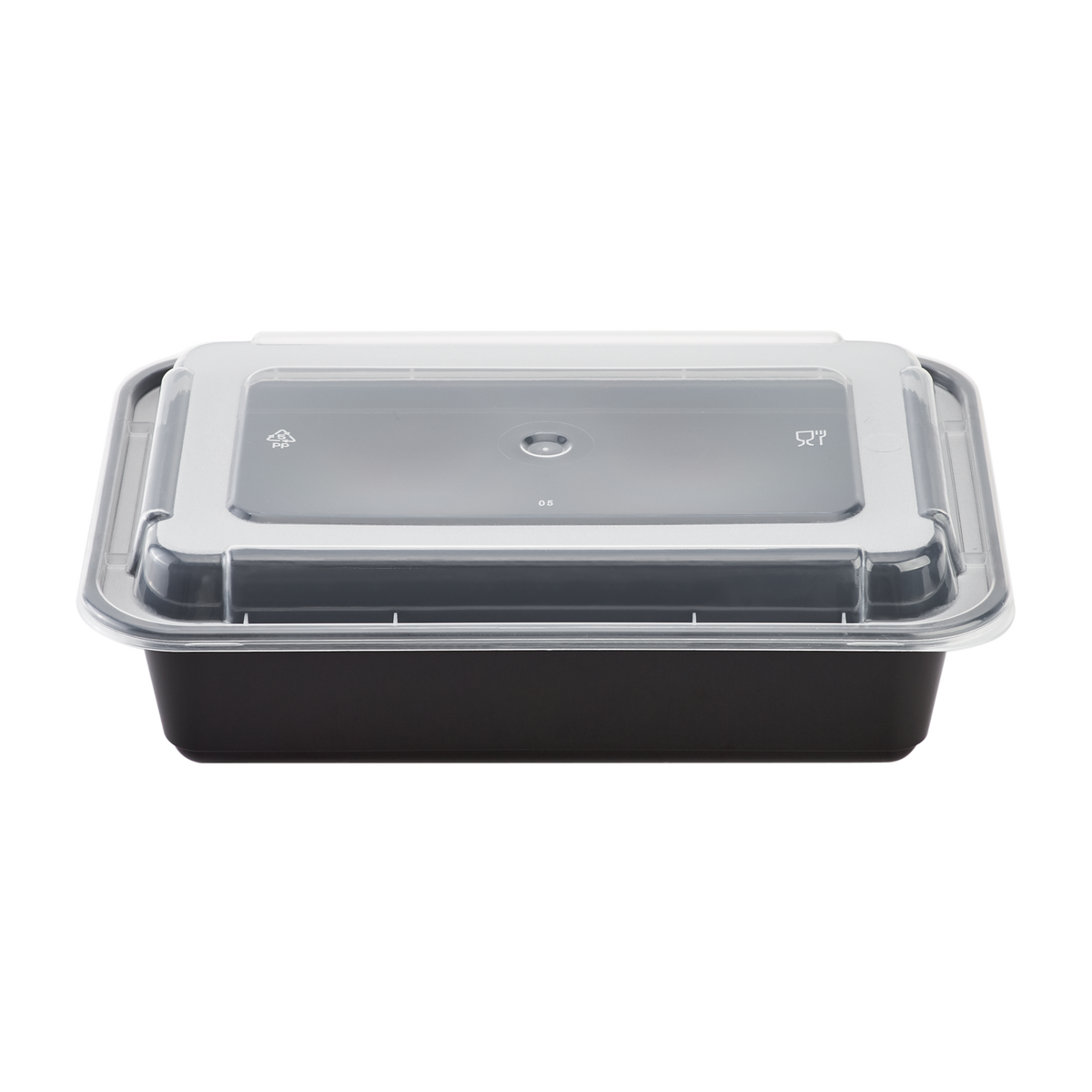 38oz Meal Prep Containers ~ Microwavable Rectangular Food Containers & Lids - Black - 150 ct-To-Go Packaging-Karat-Restaurant Supply Drop
