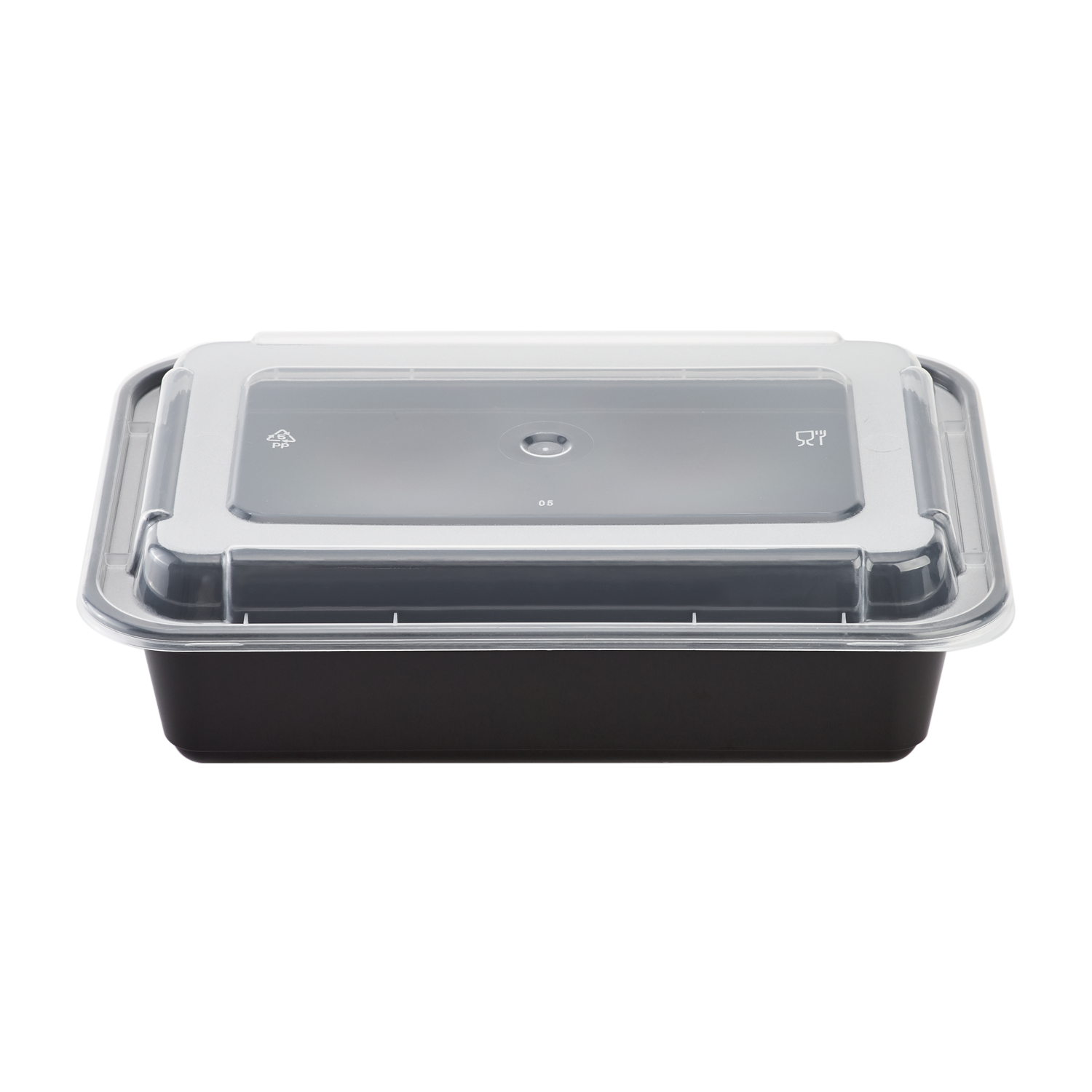 [CTC-8388] 1 Compartment Rectangular Meal Prep Container with Lids - 38oz  (50/100/150 Pack)