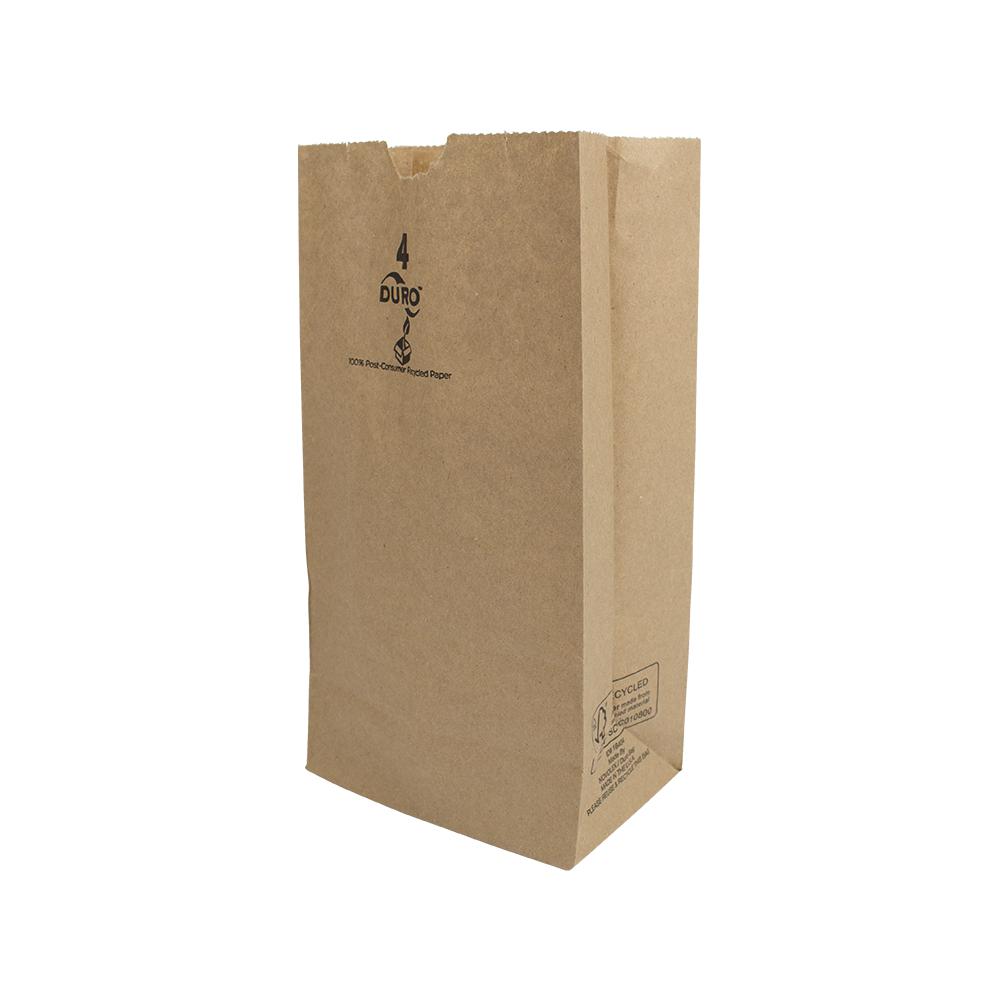 4 lb Paper Bag- Kraft - 500 ct-To-Go Packaging-Karat-Restaurant Supply Drop