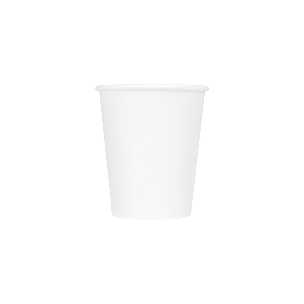 6 oz Disposable Coffee Cups - 6oz Paper Hot Cups - White (70mm) - 1,000 ct-Cups & Lids-Karat-Restaurant Supply Drop
