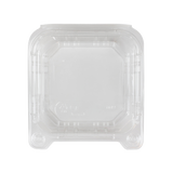 6'' x 6'' Hinged Containers - Small Clamshell Takeout Boxes - Karat PET Plastic - 500 ct-To-Go Packaging-Karat-Restaurant Supply Drop