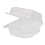 6'' x 6'' Hinged Containers - Small Clamshell Takeout Boxes - Karat PET Plastic - 500 ct-To-Go Packaging-Karat-Restaurant Supply Drop