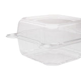 6'' x 6'' Hinged Containers - Small Clamshell Takeout Boxes - Karat PET Plastic - 500 ct-To-Go Packaging-Karat-Restaurant Supply Drop