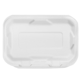 Medium Compostable Food Containers - Karat Earth 9''x6'' Bagasse Hinged Containers - 200 ct-Karat