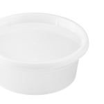 8oz PP Injection Molded Deli Containers & Lids - 240 ct-To-Go Packaging-Karat-Restaurant Supply Drop