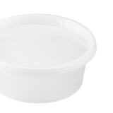 8oz PP Injection Molded Deli Containers & Lids - 240 ct-To-Go Packaging-Karat-Restaurant Supply Drop