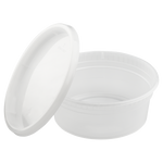 8oz PP Injection Molded Deli Containers & Lids - 240 ct-To-Go Packaging-Karat-Restaurant Supply Drop