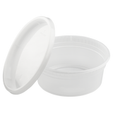 8oz PP Injection Molded Deli Containers & Lids - 240 ct-To-Go Packaging-Karat-Restaurant Supply Drop