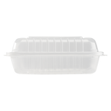 8''x8'' Hinged Containers - Large Clamshell Take Out Boxes - Karat PP Plastic - 250 count-Karat
