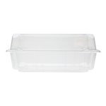8''x8'' Hinged Containers - Large Clamshell Takeout Boxes - Karat PET Plastic - 250 count-To-Go Packaging-Karat-Restaurant Supply Drop