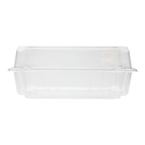 8''x8'' Hinged Containers - Large Clamshell Takeout Boxes - Karat PET Plastic - 250 count-To-Go Packaging-Karat-Restaurant Supply Drop