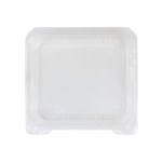 8''x8'' Hinged Containers - Large Clamshell Takeout Boxes - Karat PET Plastic - 250 count-To-Go Packaging-Karat-Restaurant Supply Drop