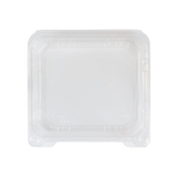 8''x8'' Hinged Containers - Large Clamshell Takeout Boxes - Karat PET Plastic - 250 count-To-Go Packaging-Karat-Restaurant Supply Drop