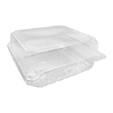 8''x8'' Hinged Containers - Large Clamshell Takeout Boxes - Karat PET Plastic - 250 count-To-Go Packaging-Karat-Restaurant Supply Drop