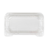 9x5 Hinged Containers - Half Clamshell Takeout Boxes - Karat PET Plastic - 250 ct-To-Go Packaging-Karat-Restaurant Supply Drop