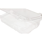 9x5 Hinged Containers - Half Clamshell Takeout Boxes - Karat PET Plastic - 250 ct-To-Go Packaging-Karat-Restaurant Supply Drop