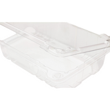 9x5 Hinged Containers - Half Clamshell Takeout Boxes - Karat PET Plastic - 250 ct-To-Go Packaging-Karat-Restaurant Supply Drop