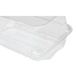 9x5 Hinged Containers - Half Clamshell Takeout Boxes - Karat PET Plastic - 250 ct-To-Go Packaging-Karat-Restaurant Supply Drop