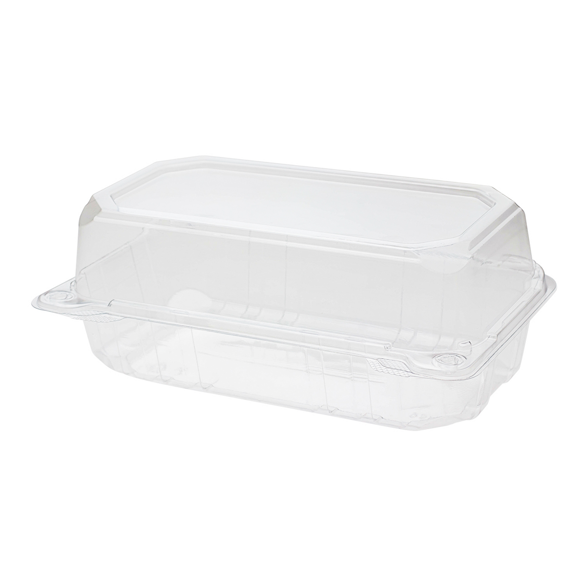 9x5 Hinged Containers - Half Clamshell Takeout Boxes - Karat PET Plastic - 250 ct-To-Go Packaging-Karat-Restaurant Supply Drop