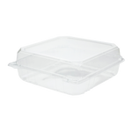 9''x9'' Hinged Takeout Boxes- Extra Large Clamshell Containers - Karat PET Plastic - 200 ct-To-Go Packaging-Karat-Restaurant Supply Drop