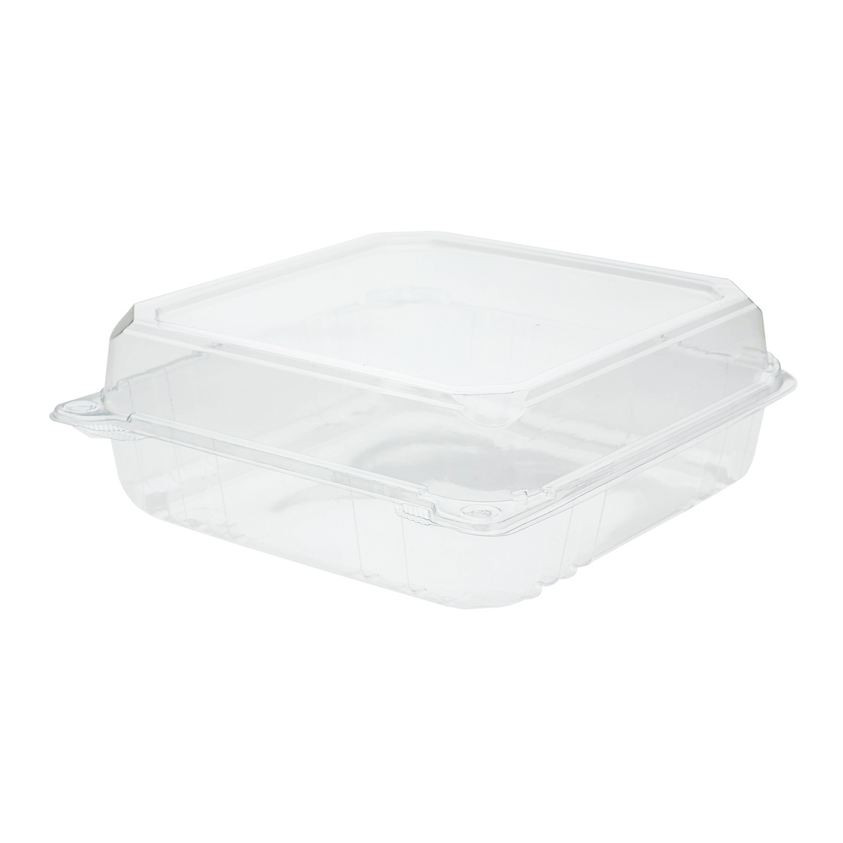 9''x9'' Hinged Takeout Boxes- Extra Large Clamshell Containers - Karat PET Plastic - 200 ct-To-Go Packaging-Karat-Restaurant Supply Drop