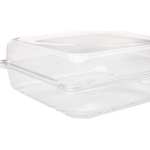 9''x9'' Hinged Takeout Boxes- Extra Large Clamshell Containers - Karat PET Plastic - 200 ct-To-Go Packaging-Karat-Restaurant Supply Drop