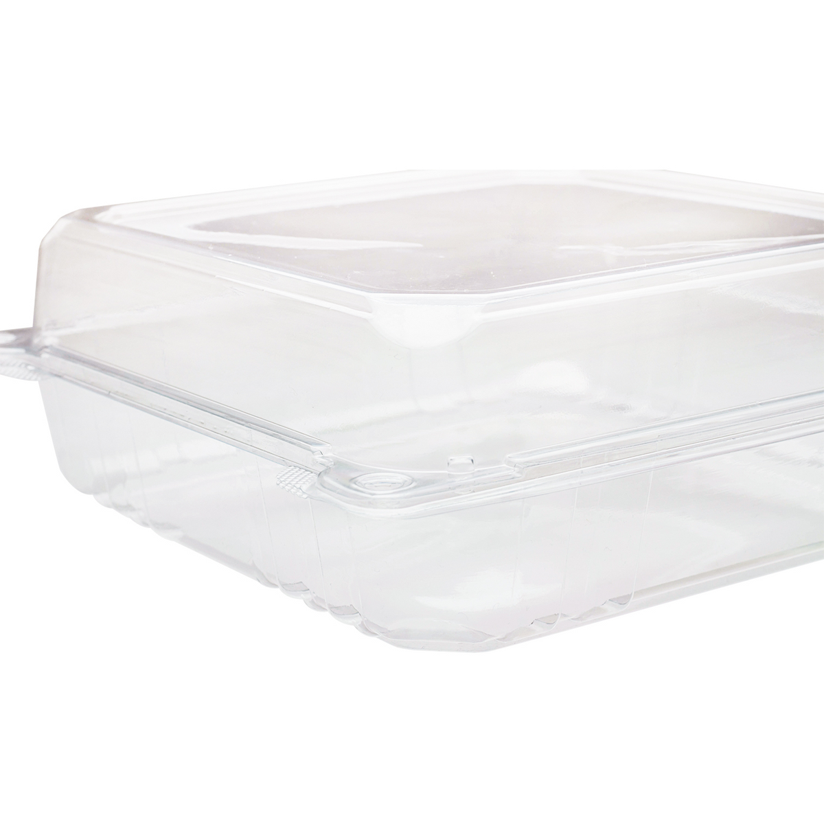 9''x9'' Hinged Takeout Boxes- Extra Large Clamshell Containers - Karat PET Plastic - 200 ct-To-Go Packaging-Karat-Restaurant Supply Drop