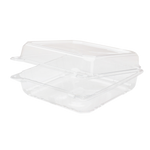 9''x9'' Hinged Takeout Boxes- Extra Large Clamshell Containers - Karat PET Plastic - 200 ct-To-Go Packaging-Karat-Restaurant Supply Drop