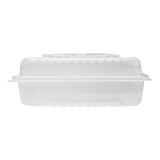 9''x9'' Hinged To Go Box - Extra Large Clamshell Containers - Karat PP Plastic - 200 ct-Karat
