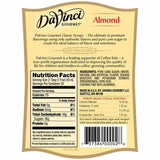 Almond - Orgeat - DaVinci Gourmet Syrup Bottle - 750mL-Syrups-DaVinci Gourmet-Restaurant Supply Drop