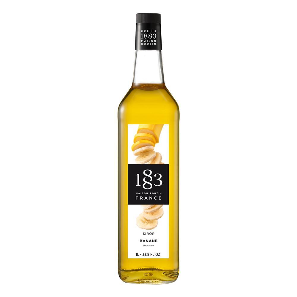 Banana Syrup 1883 Maison Routin - 1 Liter Bottle-Syrups-1883 Maison Routin-Restaurant Supply Drop