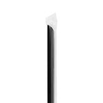 Black Cut Straws - 9" Giant Straws (8mm) Poly Wrapped Diagonally Cut - Black - 2,500 count-Straws & Stirrers-Karat-Restaurant Supply Drop
