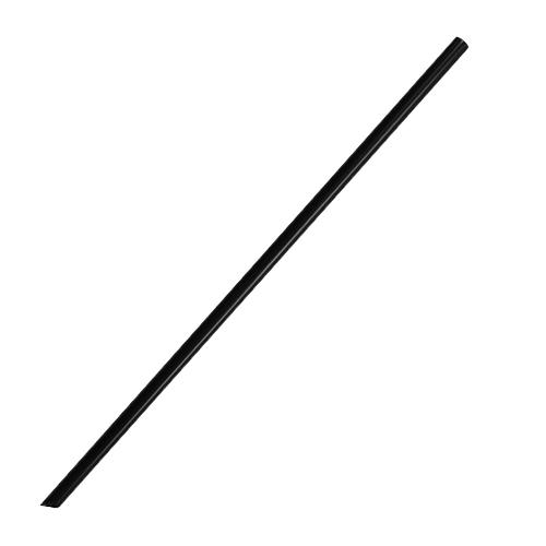 Black Plastic Straws - 9'' Jumbo Straws (5mm) - Black - 2,000 count-Straws & Stirrers-Karat-Restaurant Supply Drop