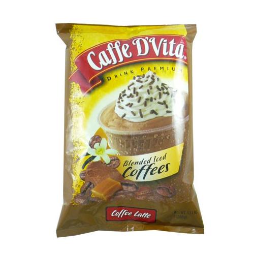 Caffe D'Vita Coffee Latte Blended Ice Coffee (3.5 lbs)-Powdered Base-Caffe D'Vita-Restaurant Supply Drop