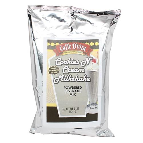 Caffe D'Vita Cookies and Creme Milkshake (3 lbs)-Powdered Base-Caffe D'Vita-Restaurant Supply Drop