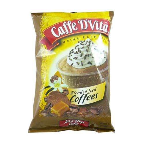 Caffe D'Vita Java Chip Latte Blended Ice Coffee (3.5 lbs)-Powdered Base-Caffe D'Vita-Restaurant Supply Drop
