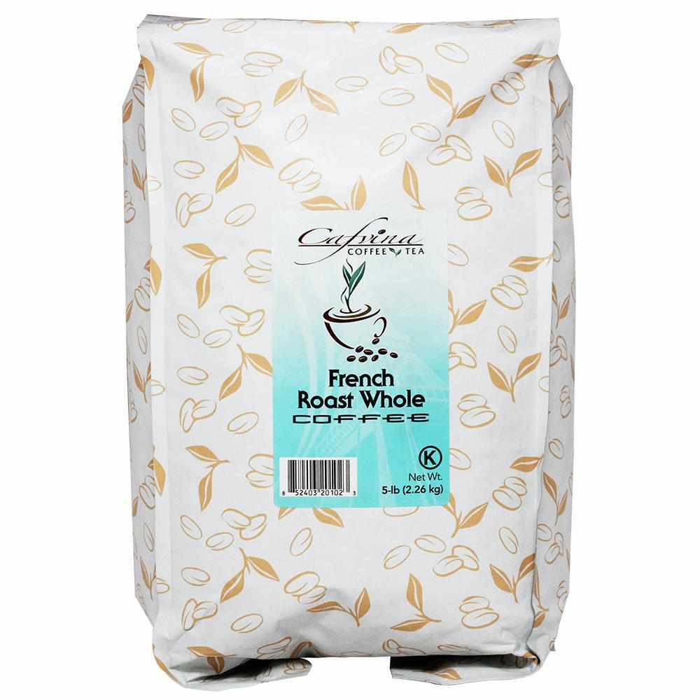 Cafvina French Roast - Whole Bean (5 lbs)-Coffee Beans & Grounds-Cafvina-Restaurant Supply Drop