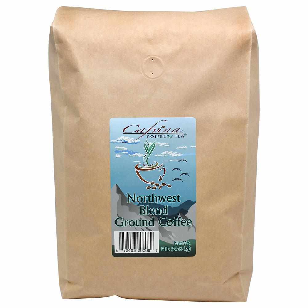 Cafvina Northwest Blend - Ground (5 lbs)-Coffee Beans & Grounds-Cafvina-Restaurant Supply Drop