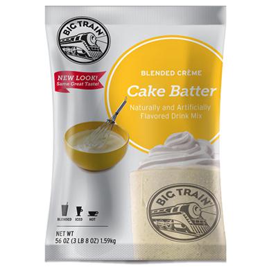 Cake Batter Blended Creme Frappe - Big Train Mix - Bag 3.5 pounds-Powdered Base-Big Train-Restaurant Supply Drop