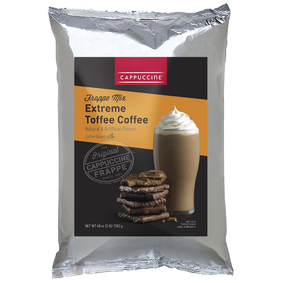 Cappuccine Extreme Toffee Coffee Frappe Mix (3 lbs)-Powdered Base-Cappuccine-Restaurant Supply Drop